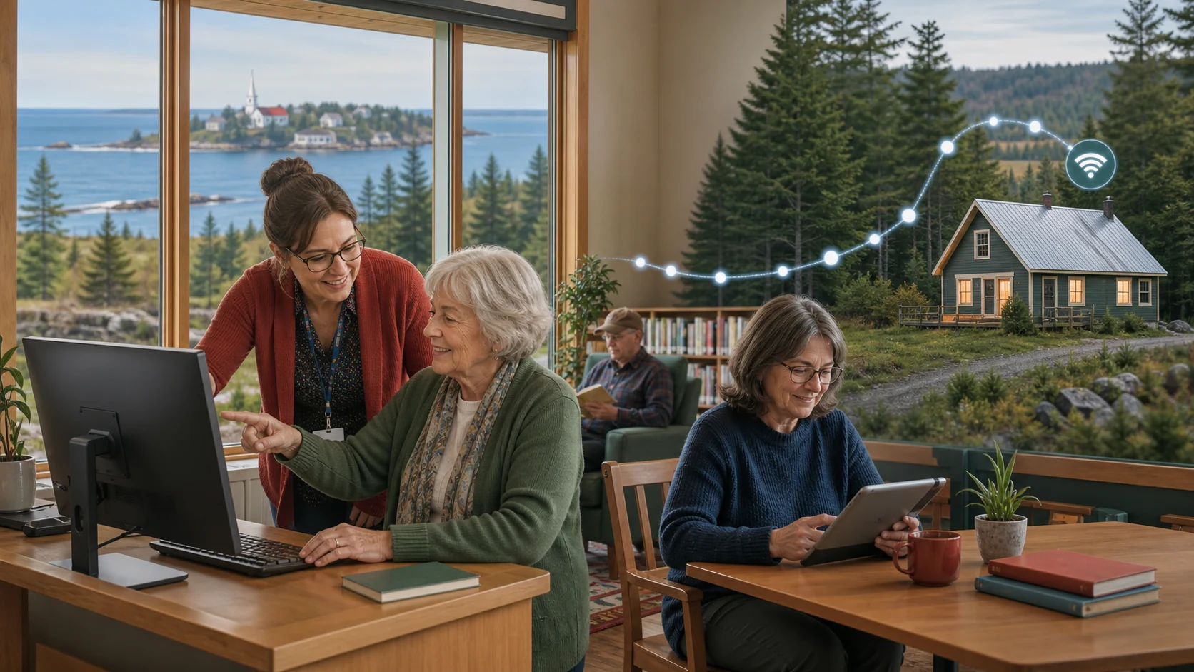 Local digital access resources and tablet alternatives for Maine residents